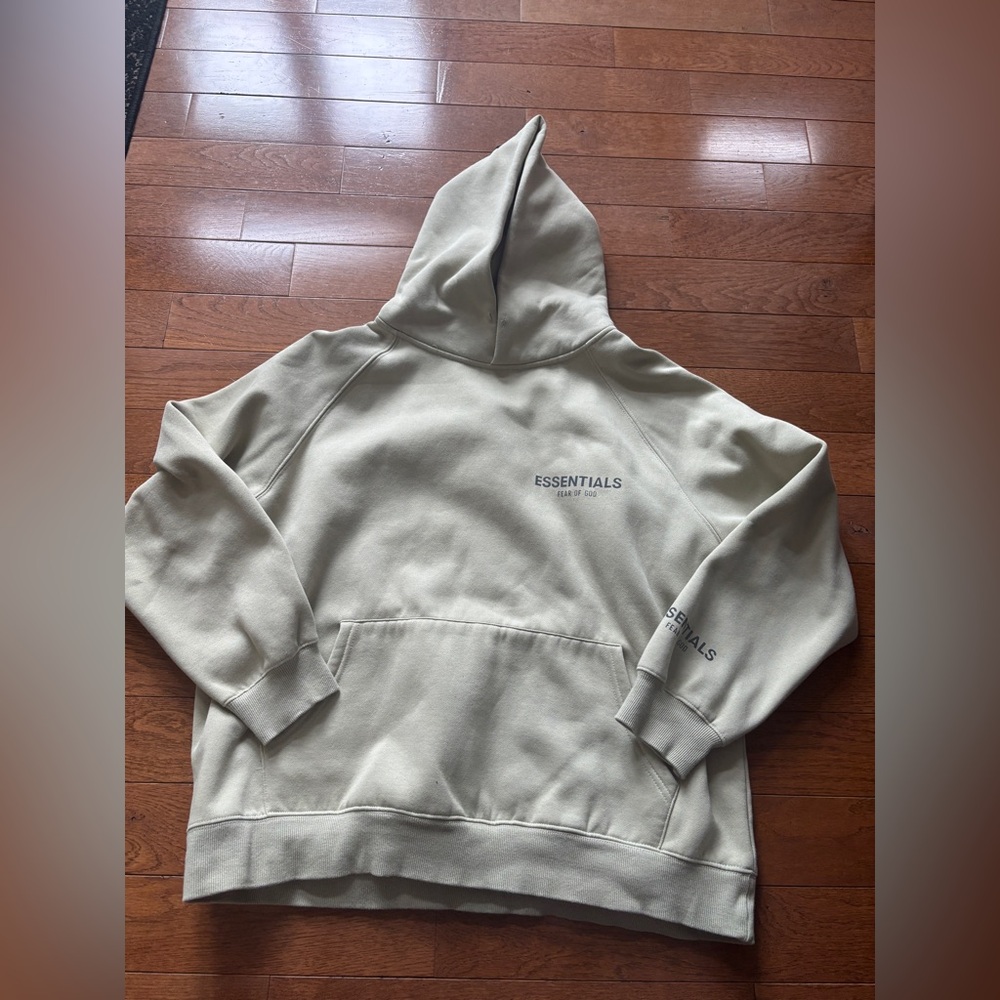 Fear of God Essentials Men's Light Green Hoodie